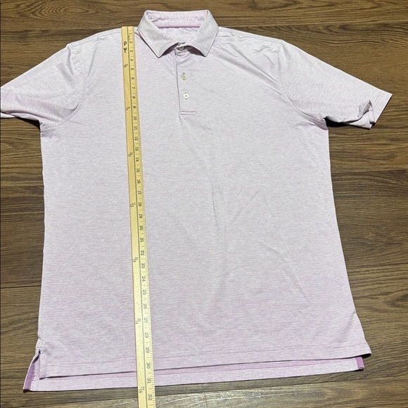 johnnie-O Light Purple and White Polo Shirt - Picture 5 of 6